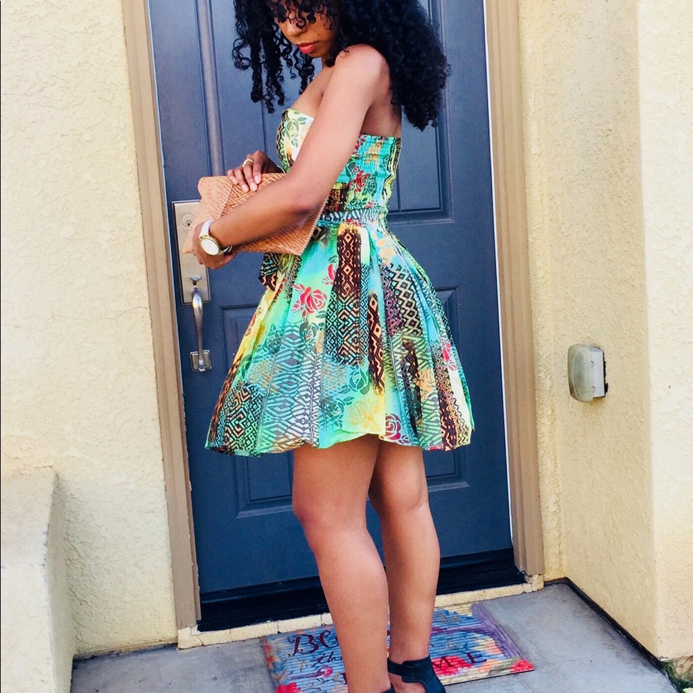 Strapless Mini Dress